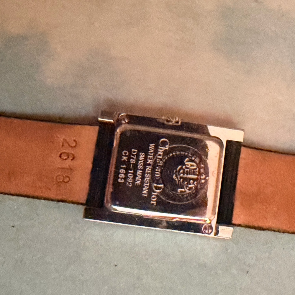 Dior Swiss Water Resistant Black Dial Rectangular… - image 7